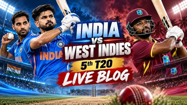 IND vs WI, 5th T20I Live: Will Shreyas Iyer's side bounce back to seal the series?
