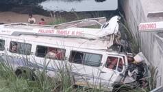 8 killed, several injured as mini-bus falls into water-filled drain on Delhi-Mumbai Expressway in Rajasthan's Kota