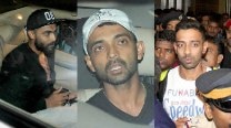 Rohit Sharma, Ajinkya Rahane, Ravindra Jadeja and Dhawal Kulkarni spotted at Mumbai Airport