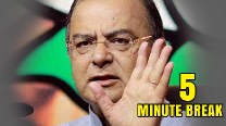 Union Budget 2014 Live: Finance Minister Arun Jaitley took an unexpected 5 minute break Union Budget 2014 Live: Finance Minister Arun Jaitley took an unexpected 5 minute break